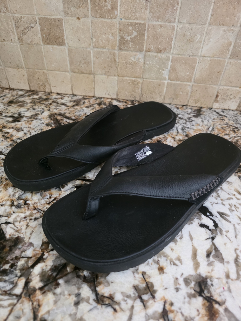 UGG Brown  Slip-On Shoes with White Label Detail